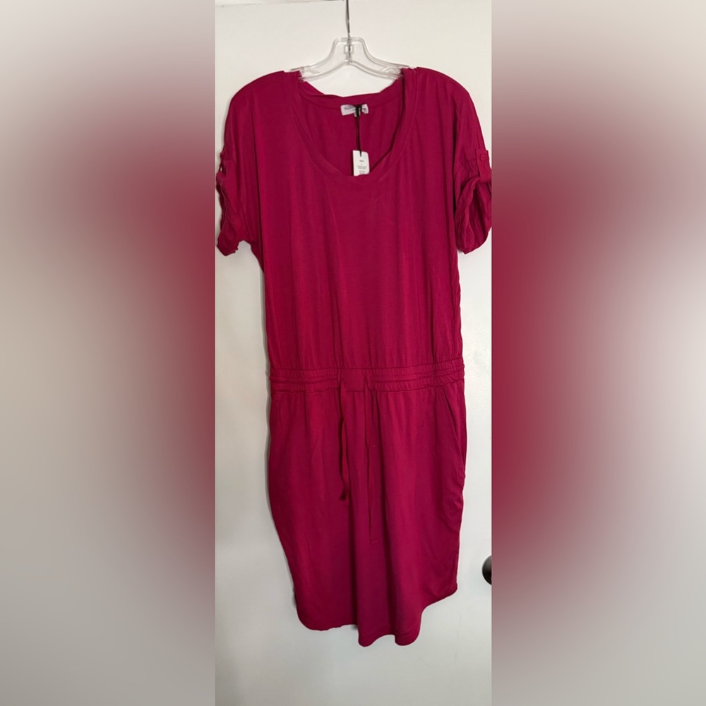 Michael Stars
Sangria Red Dress
NWT Cotton Modal
Drawstring Waist